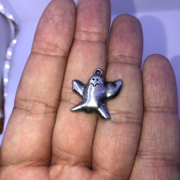 Pewter Halloween Ghost Charm - Picture 9 of 16